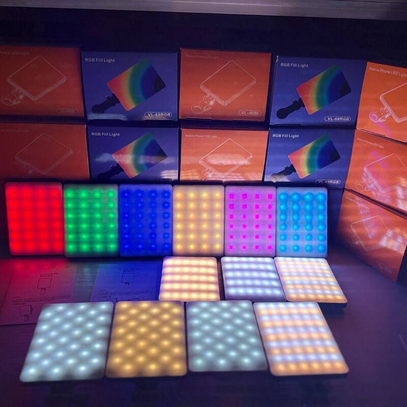 Amazon LV60RGB mini portable selfie light photography outdoor mobile phone live shooting light