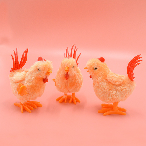 Wind-up Chick Plush Toy Cute Baby Toy Children Hot Sale Nostalgic Puzzle Street Stall Toy Wholesale