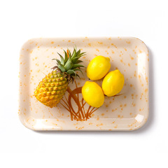 Melamine rectangular tray hotel hotel plastic service tray cake shop resin porcelain-like food display tray