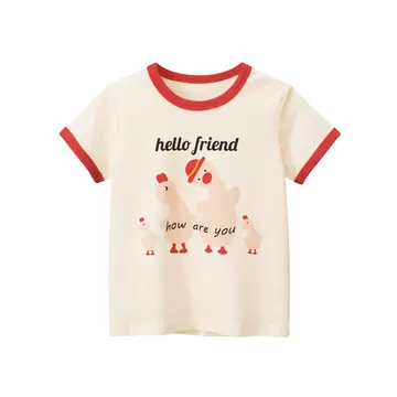 Girls' Korean Children's Clothing Summer New Product Wholesale 2023 Cartoon Children's Short Sleeve T-shirt Baby Clothes One Piece Delivery - ShopShipShake