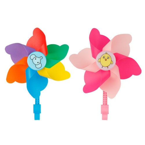 Children's bicycle decorative scooter rotating colorful small windmill with buckle tassel spike with riding handlebar accessories
