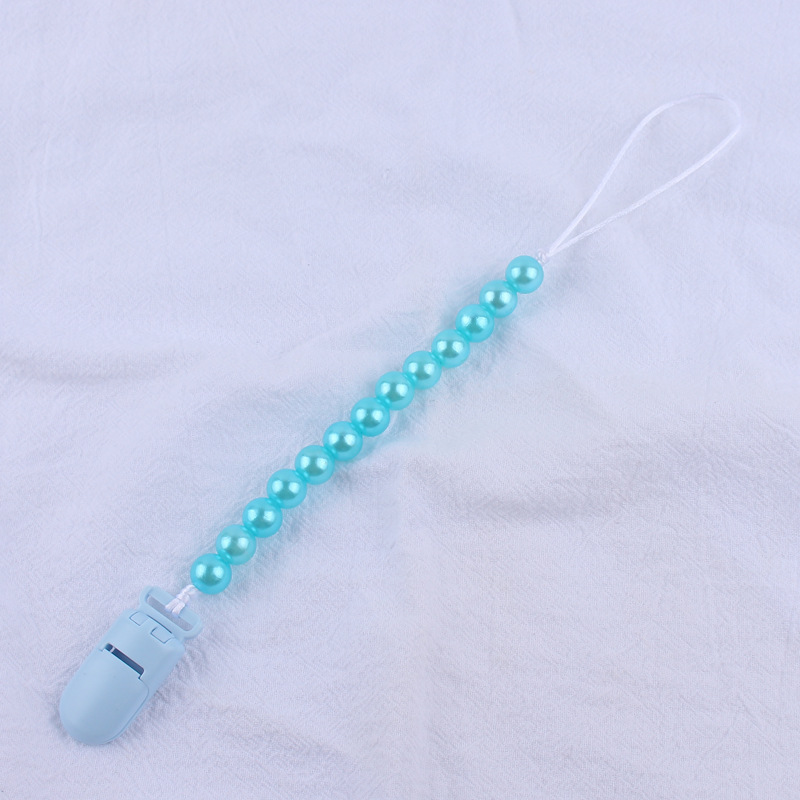 Suministros para bebés de color clip de plástico pacificar bebé DIY perla chupete cadena anti-gota cadena nuevo AliExpress