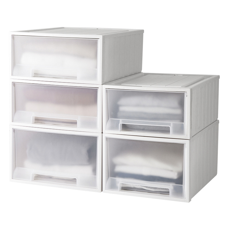 xyft收纳箱抽屉式塑料透明家用衣柜装衣服整理储物盒整理箱