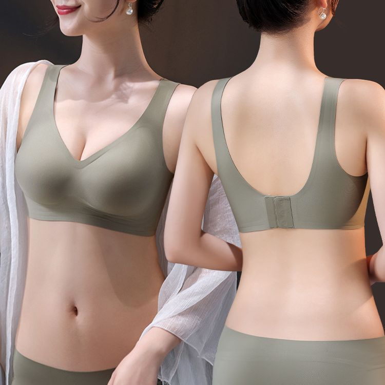 원활한 속옷 여자의 작은 가슴 집결 없음 강철 반지 브래지어 어퍼 토티 풀 처짐 방지 붕괴 편안한 브래지어 도매
