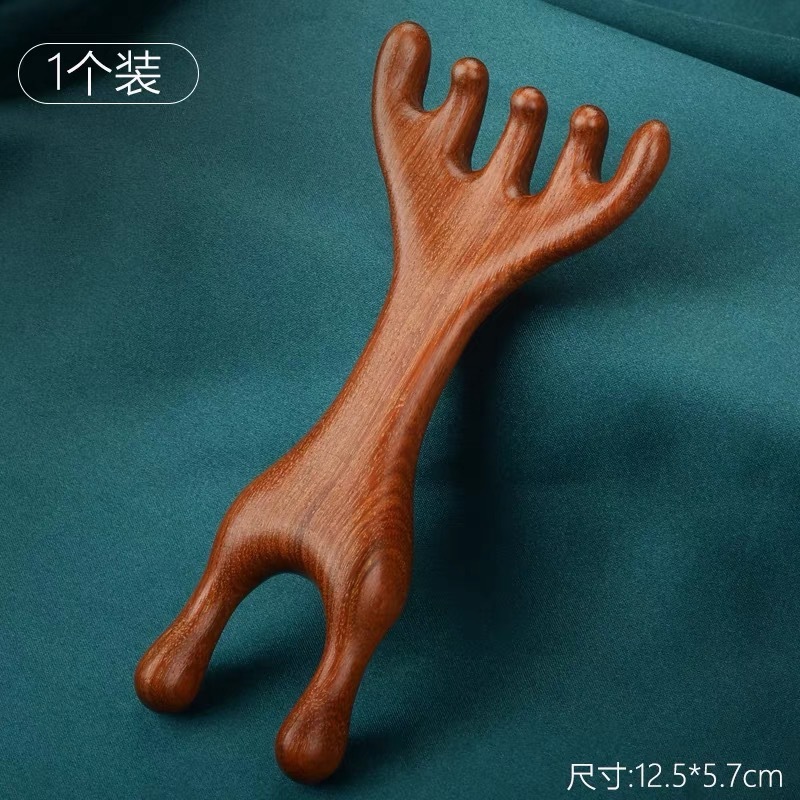檀木按摩梳子海豚经络梳按摩刮鼻器金丝绿檀木梳源头厂家现货批发|undefined
