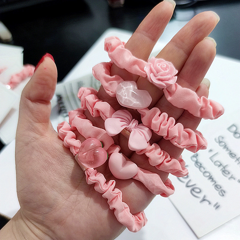 Pink Peach Sausage Rings