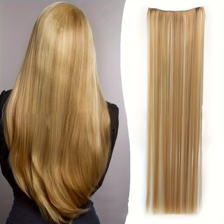 Pelucas europeas y estadounidenses transfronterizas cinco tarjetas extensiones de cabello pelucas de cabello largo recto una pieza de clip extensiones de cabello al por mayor en stock