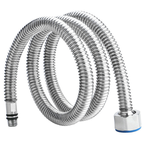Faucet water inlet pipe vegetable basin hot and cold water pipe 304 stainless steel corrugated tip explosion-proof hose accessories