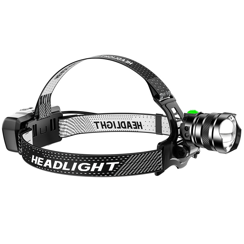 Nuevo fuerte luz de inducción Faro de carga USB P50 Super gran potencia LED granos de la lámpara multifuncional montado en la cabeza de la lámpara de pesca