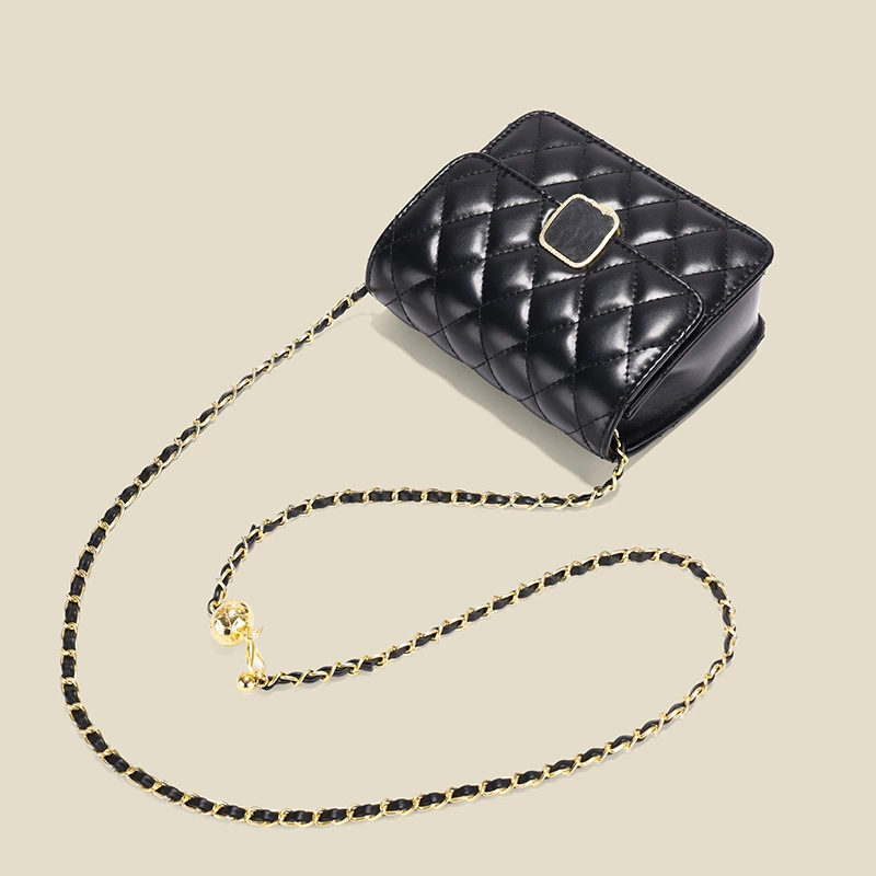 Цепочная сумка через плечо, сумка через плечо, коллекция 2023, стиль Chanel, сумка на цепочке, натуральная кожа