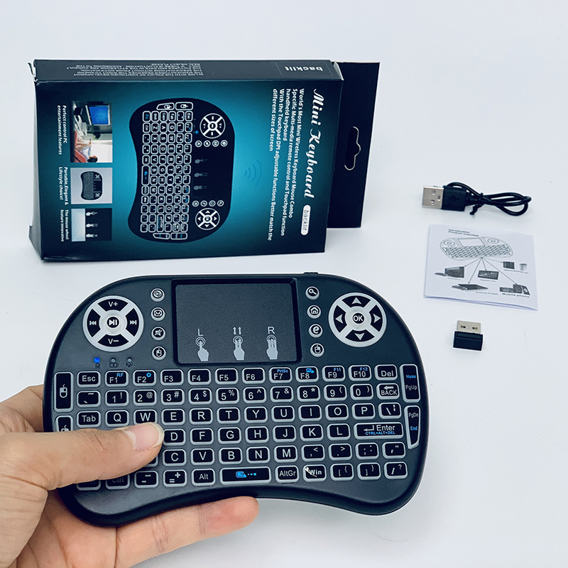 New i8 Mini Wireless Keyboard Flying Mouse 2.4g Multimedia Touchpad Touch Keyboard Dry Electric Edition