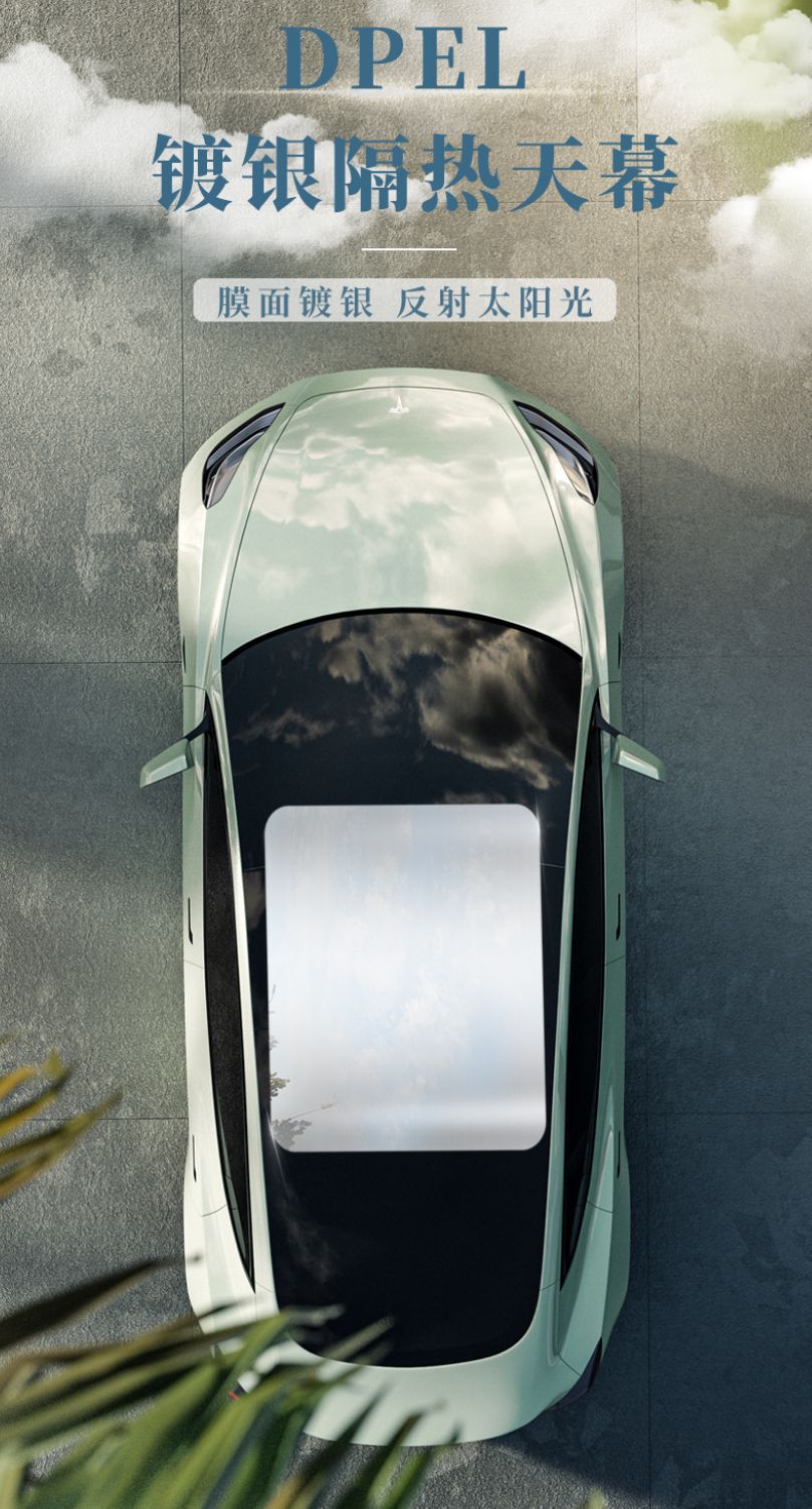 Silver-plated canopy sunscreen heat insulation film roof blackout glass explosion-proof solar film sunroof ice armor car film