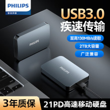 飞利浦（PHILIPS）1TB移动硬盘21PD星辉系列2.5英寸机械便携式