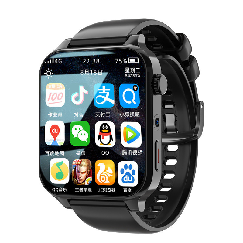 [Cross-Border Exclusive] Tk01 Smart Watch with 4g Sim Card, Large Screen, Phone Calls, Gaming, Photography, and Smart Notifications