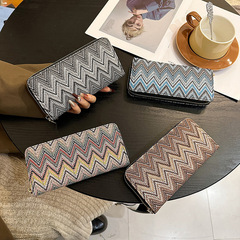 2024 New Women's Long Zipper Wallet Large Capacity Phone Bag Multi-Card Slot Minimalist Wallet Cross-border Fashion Card Holder