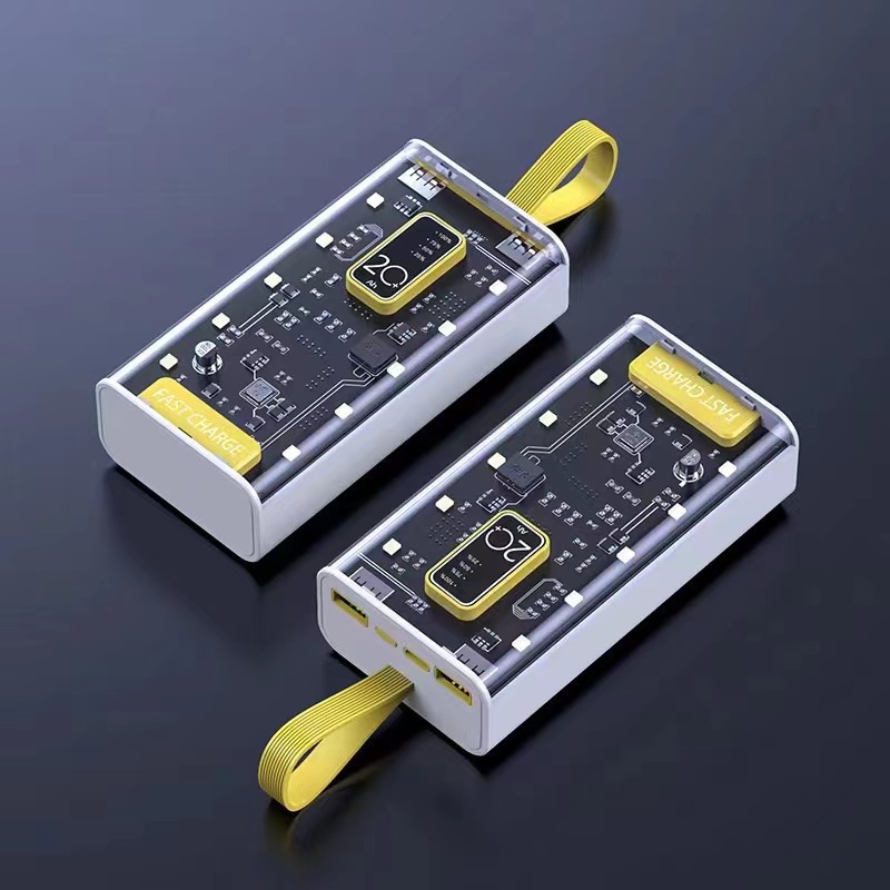 20000 mAh al aire libre de gran capacidad de carga rápida fuente de alimentación móvil mecha correa de viento digital fábrica de tesoro de carga