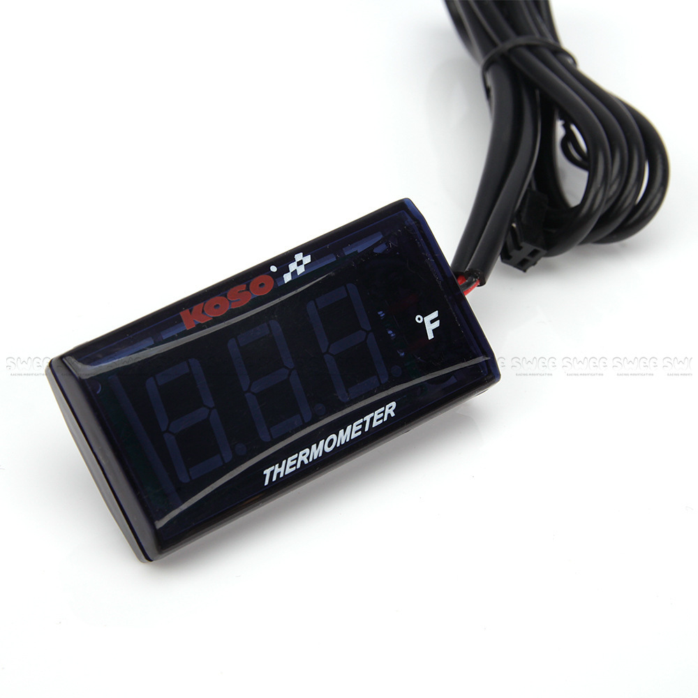 Motorcycle Universal Koso Water Temperature Gauge Waterproof Instrument Modification Parts Celsius Temperature Lcd Display Instrument Parts