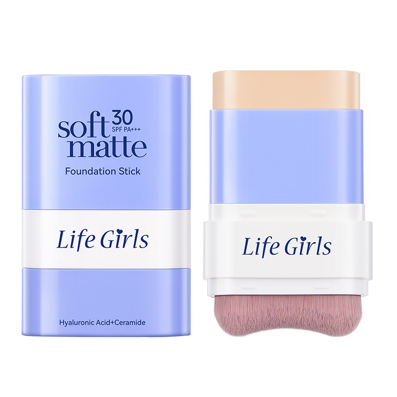 Life Girls Softmatte Foundation Stick concealer base para dos cabezas comercio exterior transfronterizo
