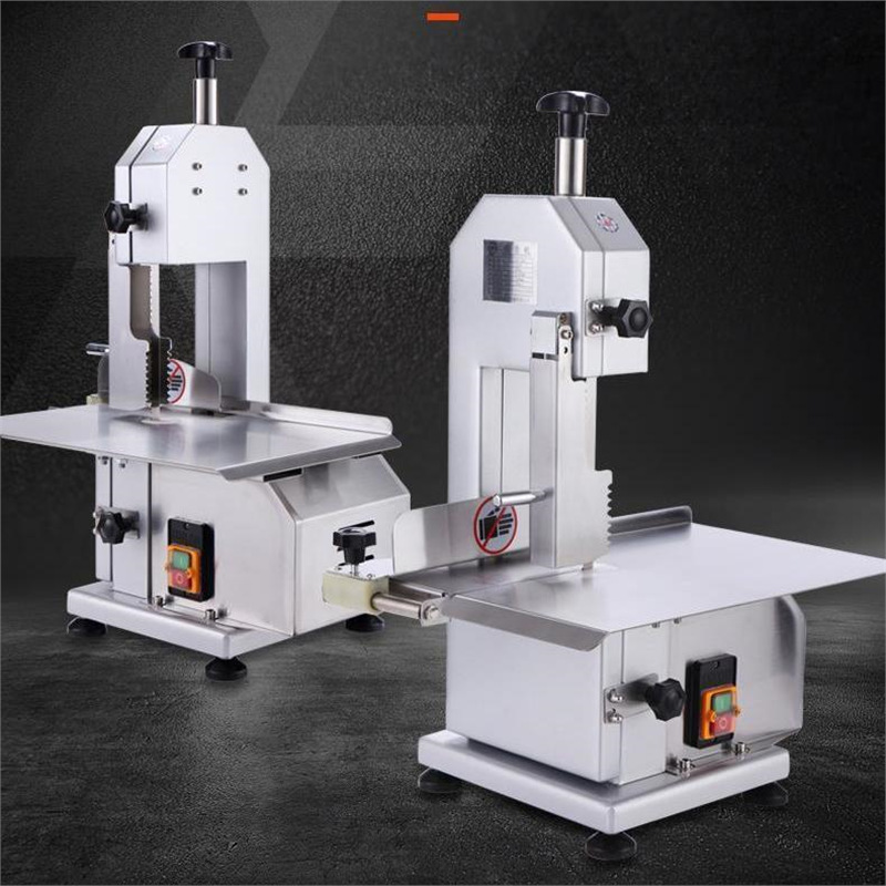 Sierra de hueso de escritorio comercial Sierra de banda pequeña automática Máquina de corte de hueso doméstica Nueva máquina de corte de hueso eléctrico multifuncional