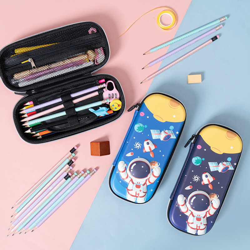 Cartoon three dimensional children's pencil case for students