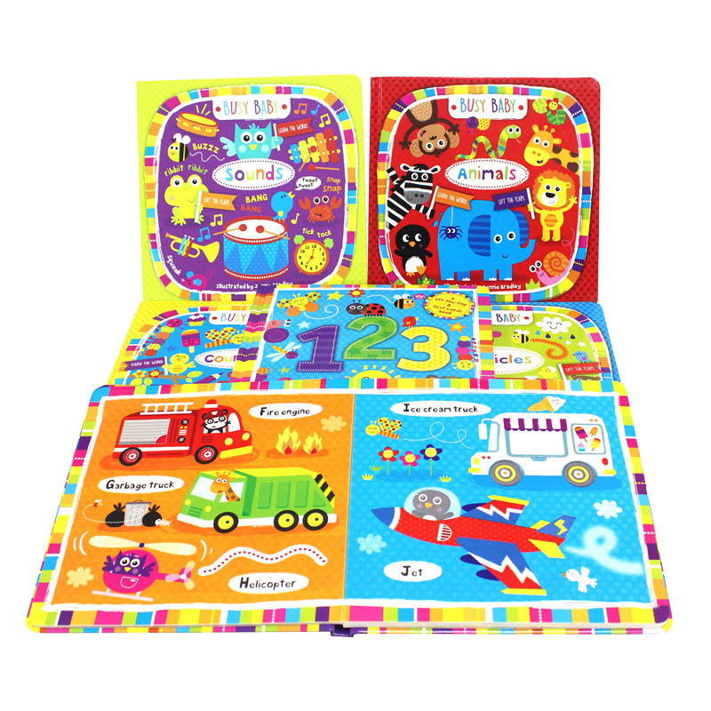 揭页书印刷加工 0-3岁幼儿手指趣味训练揭页书生产揭页书源头厂家