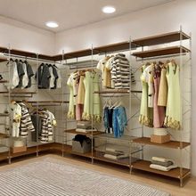 日式金属高碳钢衣帽间收纳架卧室家用落地组装立式简易衣柜包邮