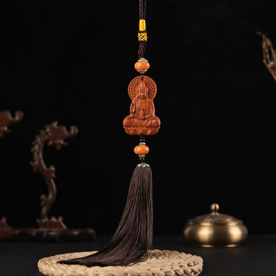 Car hanging — mirror pendant safety card Car - treasure-bottle-guanyin