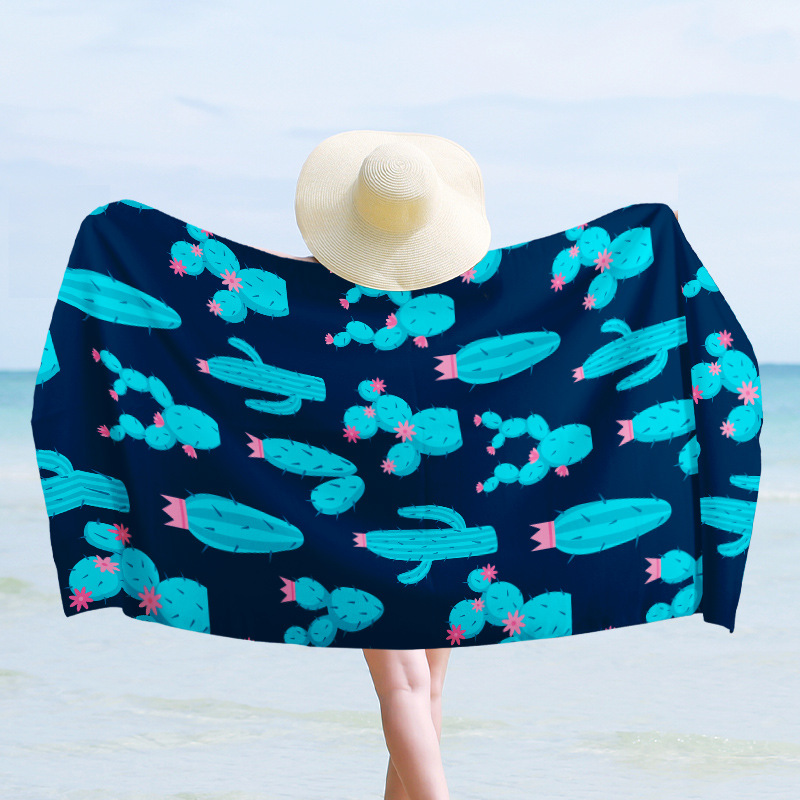 Xiyin temu venta caliente transfronteriza dólar estadounidense microfibra toalla de playa impresión digital personalizada toalla de baño