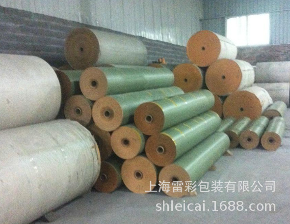 大量现货牛皮纸复合编织布 家具床垫PVC板材包装编织布卷可印logo