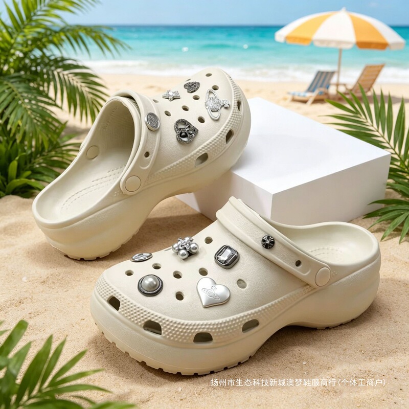 Cloud Clog Shoes for Women 2026 New Summer Outdoor Thick-Soled Height-Increasing Medical Work Dual-Purpose Beach Sandals Cloud Clog Shoes for Women 2026 New Summer Outdoor Thick-Soled Height-Increasing Medical Work Dual-Purpose Beach Sandals