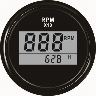 automobile instrument Digital Tachometer Digital Display - black-frame-black-bottom