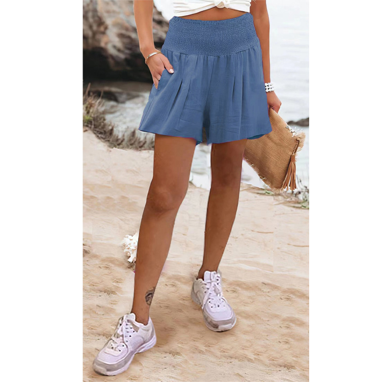 Micro-Elastic Elasticity Women's Daily Fashion Solid Color Shorts Patchwork Casual Pants