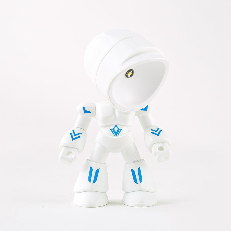 新商品創意萌えペットdiy小夜灯ミニデスクトップ置物磁気吸小電気スタンドロボット戦世警礼品|undefined