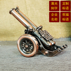 Metal Craft Gun Model with Multiple Styles, Pure Handmade Retro Iron Work, Steel Cannon Model, Multiple Options Available