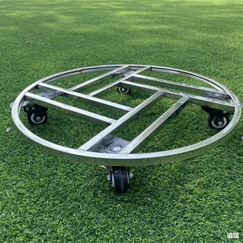 底盘底座滚动不锈钢鱼缸架移动托架承重承重洗衣机花盆万向轮托架