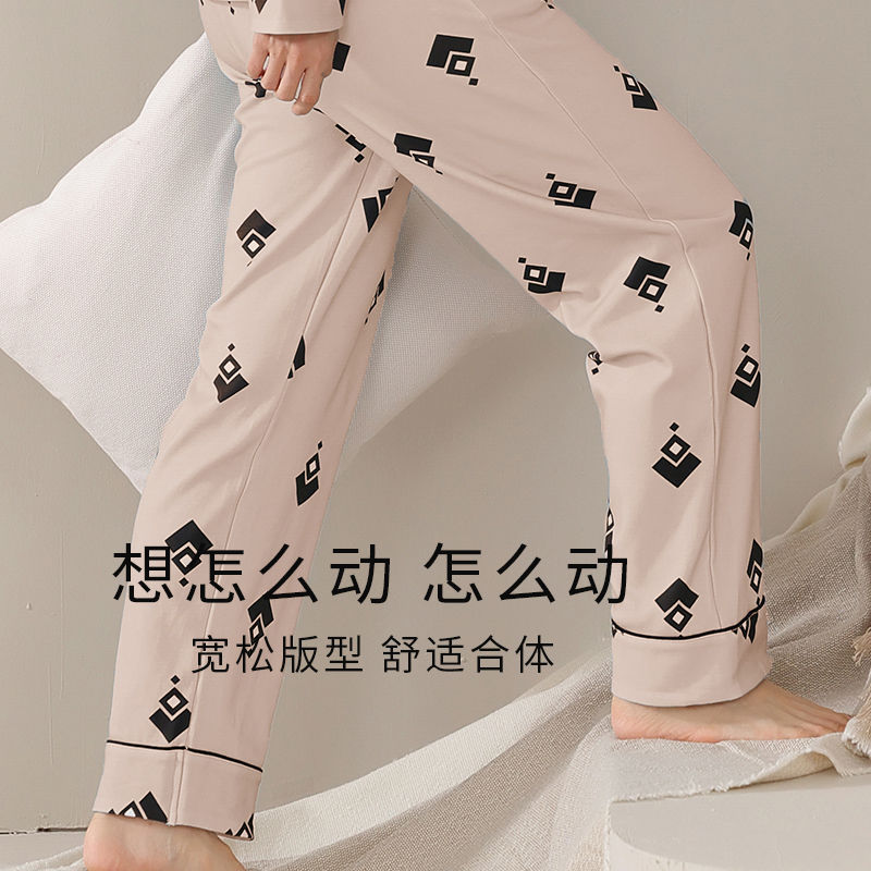 Primavera y otoño pijamas de algodón de las mujeres traje de manga larga 2022 nuevo algodón de las mujeres