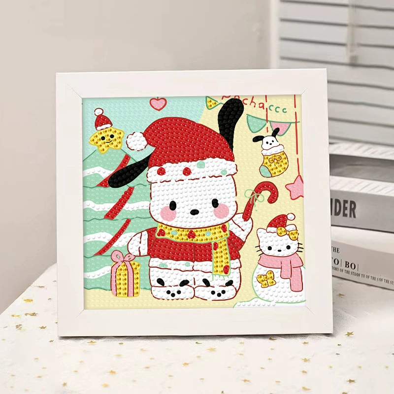 Набор для алмазной вышивки (Sanrio) Пикачу в раме, 17×17 см, комплект для полного стежка DIY