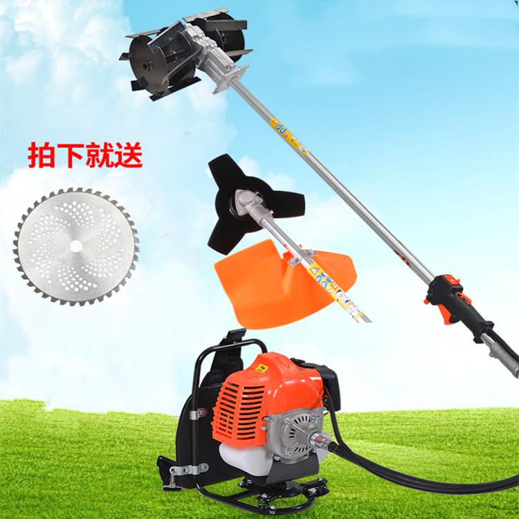 肩挂式割草机 果园三角地芦苇杂草收割机 背负式汽油四冲程割灌机