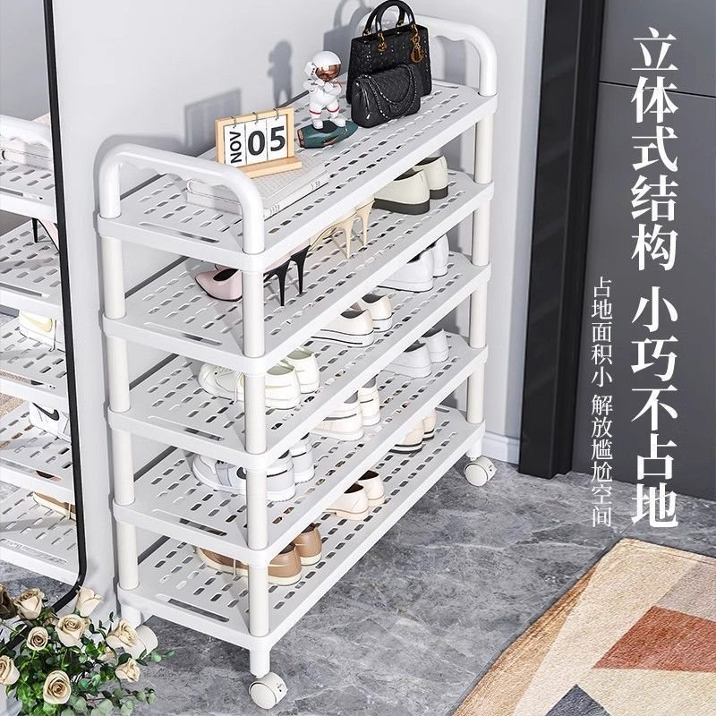 靴ラック多層ホーム玄関ドア寮レンタルルーム靴収納ラック防塵シンプルな多層靴キャビネット|undefined