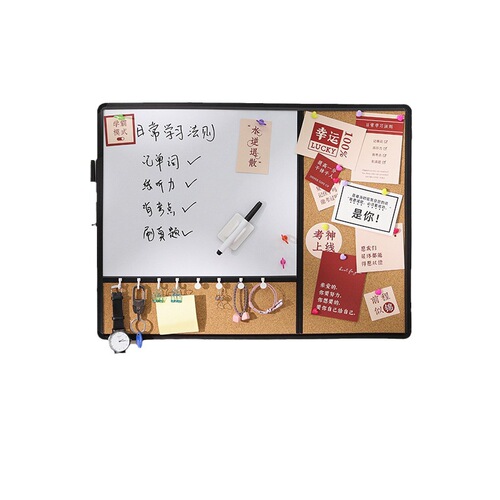 Funi aluminum alloy frame multi-piece whiteboard hanging flannel cork board magnetic student office home children's drawing board