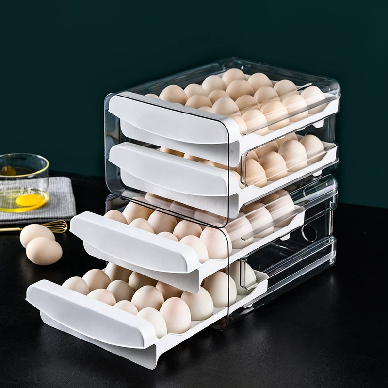 Drawer -style egg box fresh storage box kitchen supplies fresh box egg grid egg grid egg storage box