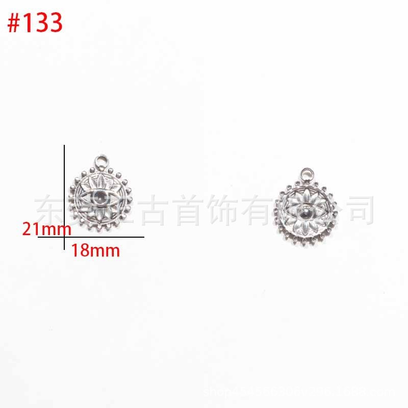 クロスボーダー悪魔の目ペンダントステンレス鋼 diy アクセサリーネックレスキーホルダーペンダントアイドリップオイルアクセサリーメーカー|undefined