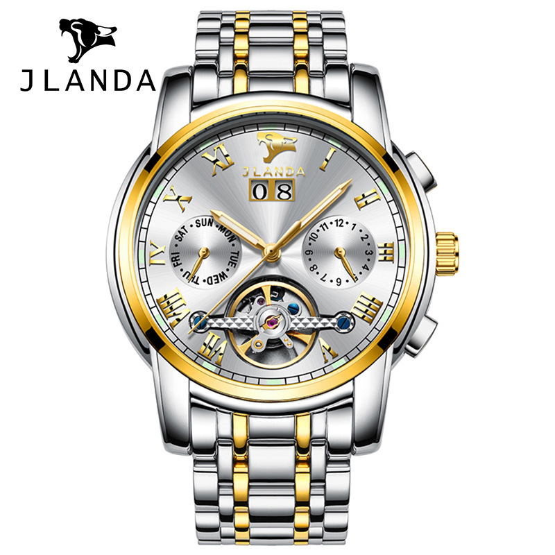 Jlanda Jinlangda Live Broadcast Mechanical Watch Watch Men's Waterproof Multi-Functional Men's Watch Dropshipping Jlanda Jinlangda Live Broadcast Mechanical Watch Watch Men's Waterproof Multi-Functional Men's Watch Dropshipping