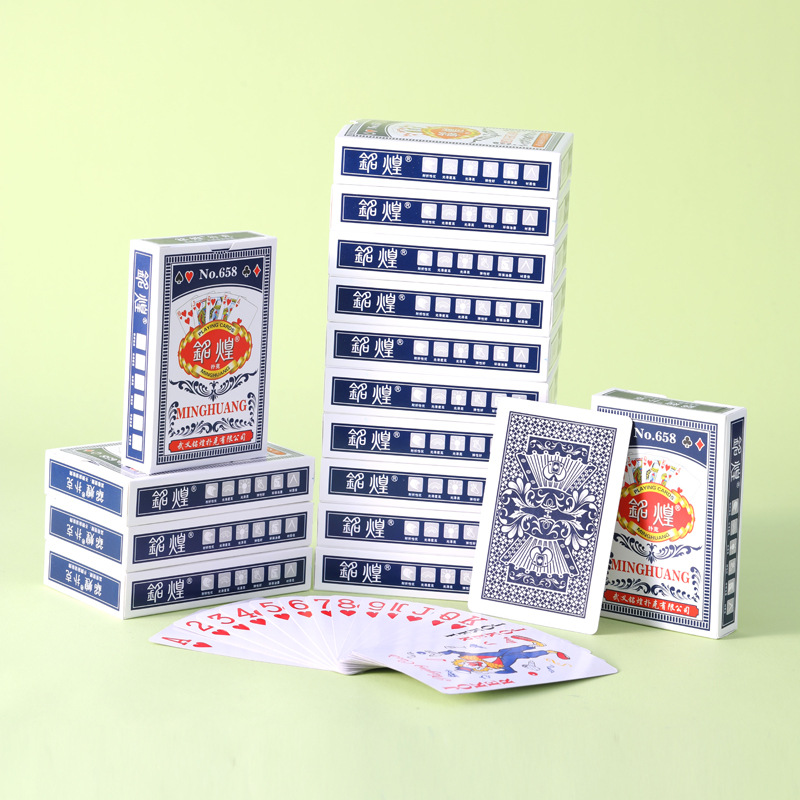 Mingqiang Poker 10 juegos de sala de ajedrez y tarjetas de poker baratas de pesca de la fábrica de tarjetas especiales
