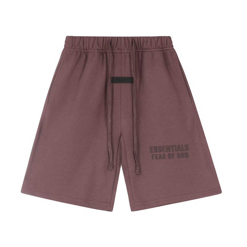 FOG ESSENTIALS Temporada 8 Doble línea de alta calle letras casuales sueltas impresión de silicona pull-out pantalones cortos de moda para hombres image 6