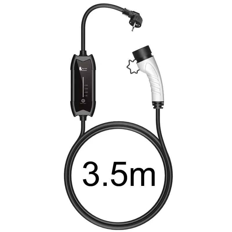 Feyree 新エネルギー車両充電器ヨーロッパ標準 3.5kW 調整可能な電流接地線なし家庭用充電ガン