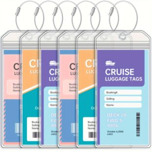 Royal luggage waterproof protective case PVC, luggage tag, card holder