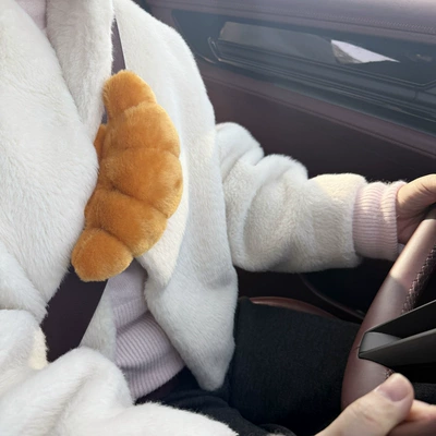 Headrest Neck Pillow, Lumbar Support - one-croissant-shoulder-strap-15cm-the-default-item-is-about-01-015-025kg