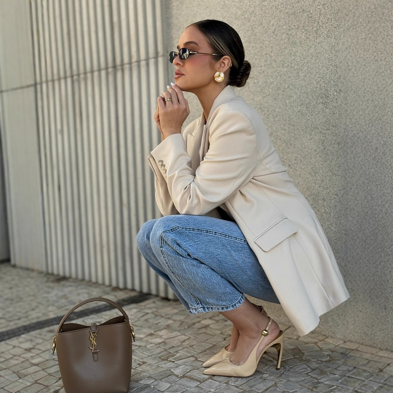 2025 New European and American Export Independent Station Amazon Cross-Border Ladies Elegant Loose Slim Suit Jacket