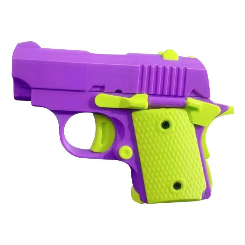 1911 bebé rábano pistola volver soplando mini cuchillo de zanahoria y la gravedad 3D simulación descompresión juguete al por mayor
